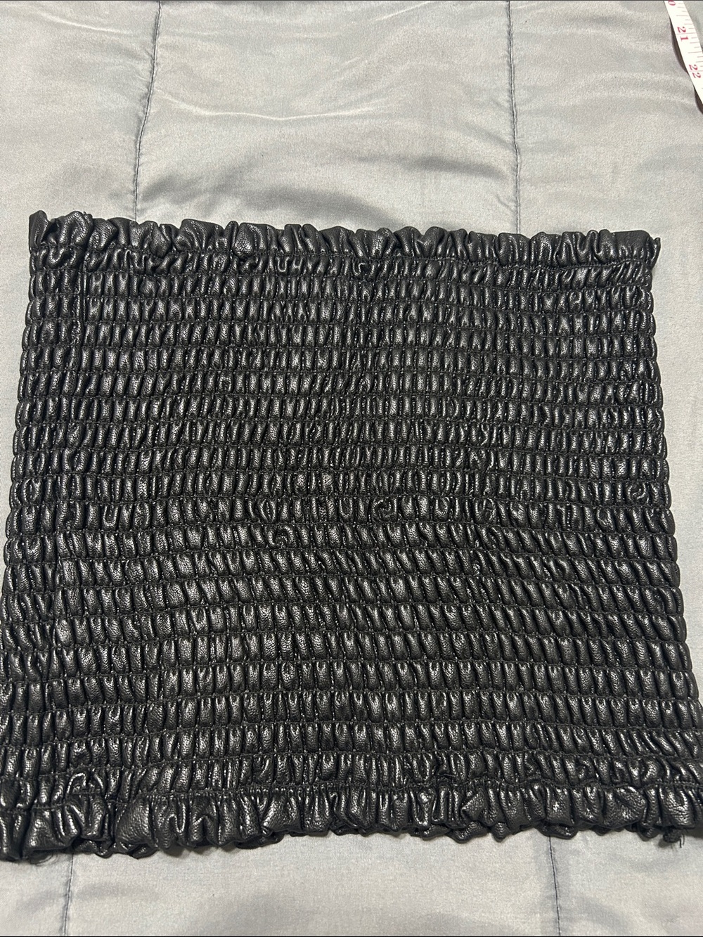 Faux leather Tube Top